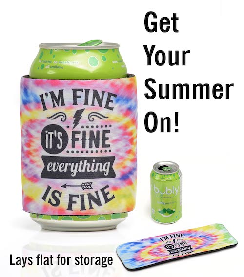 >Personalized Neoprene Slap Wrap Can Koozie