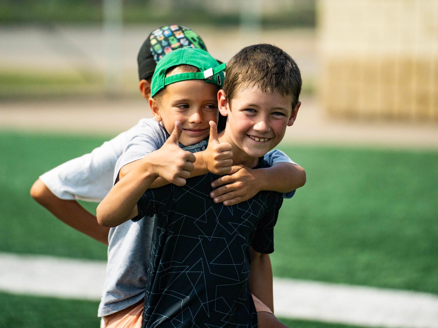 children smiling