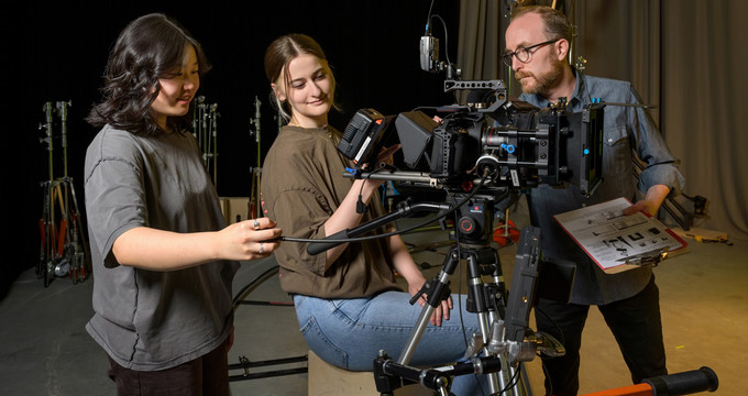 two film students and a film professor