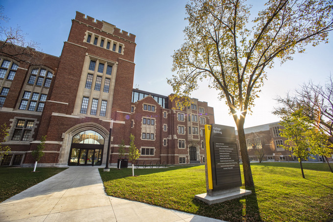 an older building on campus