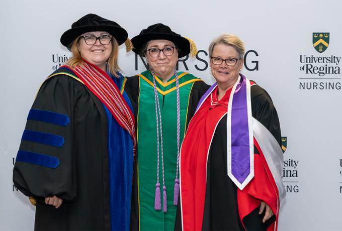 group photo of nursing dean and the associate deans