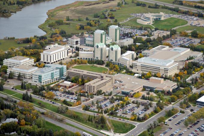 Aerial photo of Regina campus