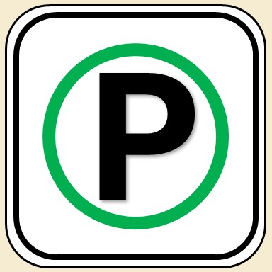 Designated Parking Area Sign