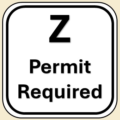 Z Permit Required