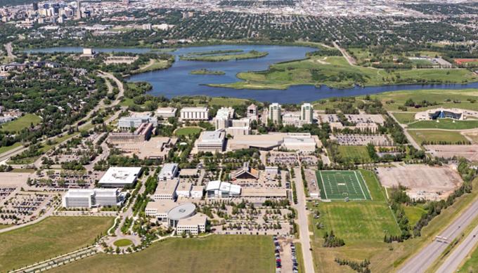 Aerial view of the U of R