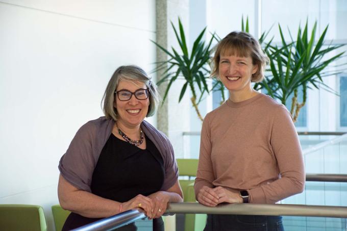 Researchers standing together