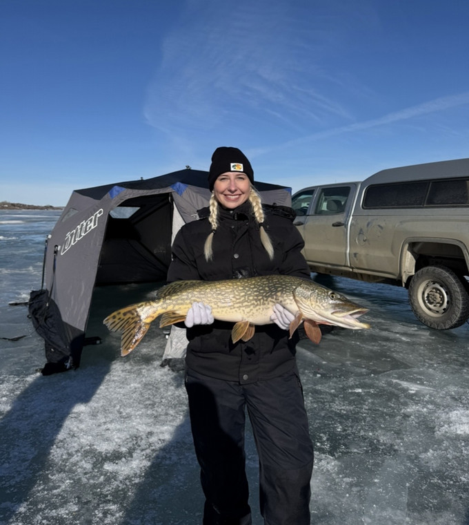 Yuliya with pike