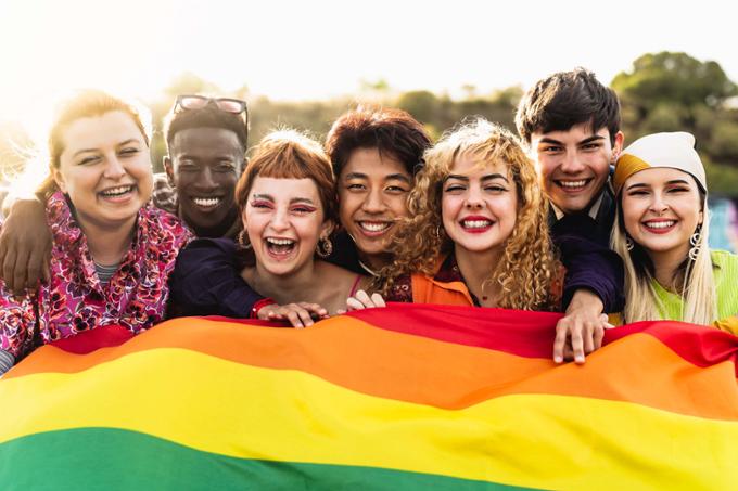 Students supporting diversity and inclusion during Pride activities