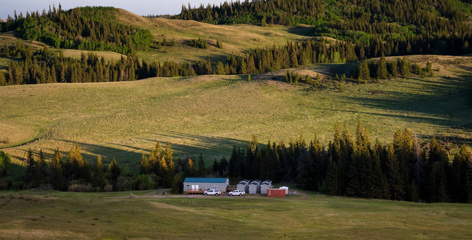 rolling hills in southern Saskatchewan