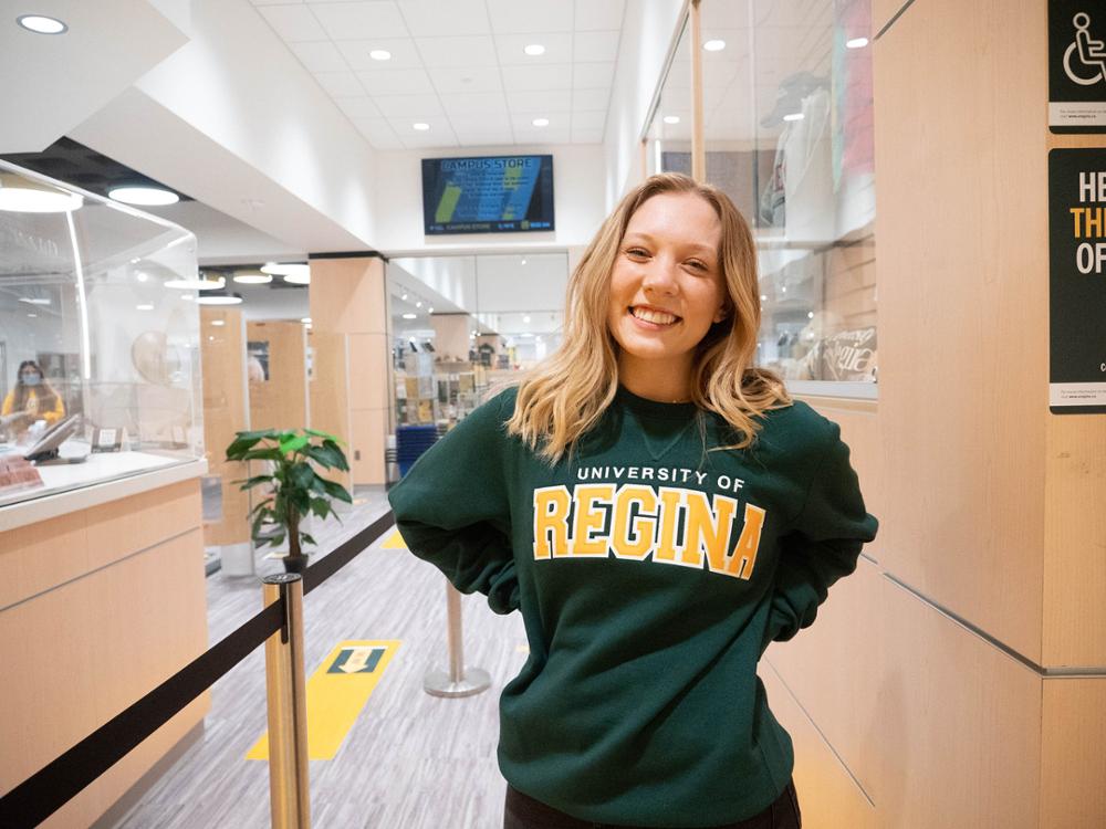 Student posing for a photo