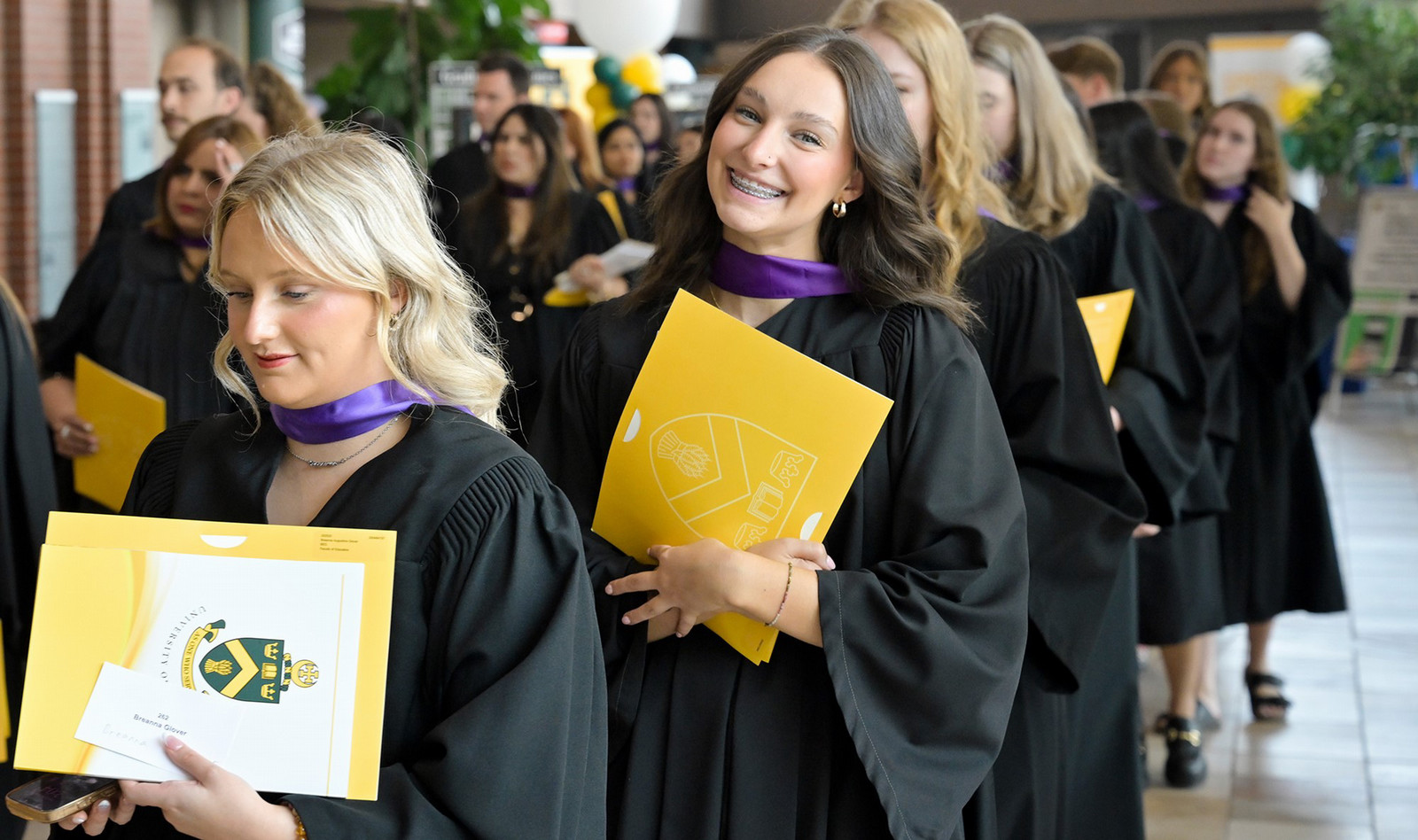 a group of students at convocation