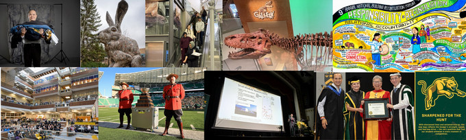 Photo collage capturing important moments at the U of R during 2025.