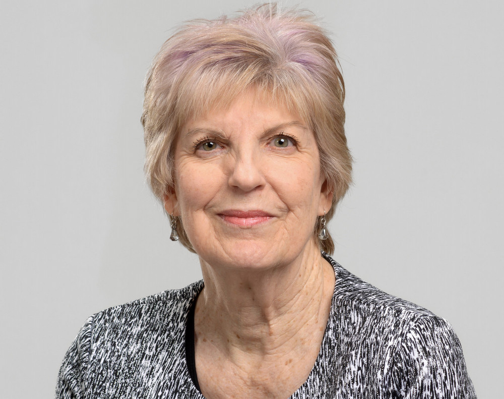 A head shot of a woman