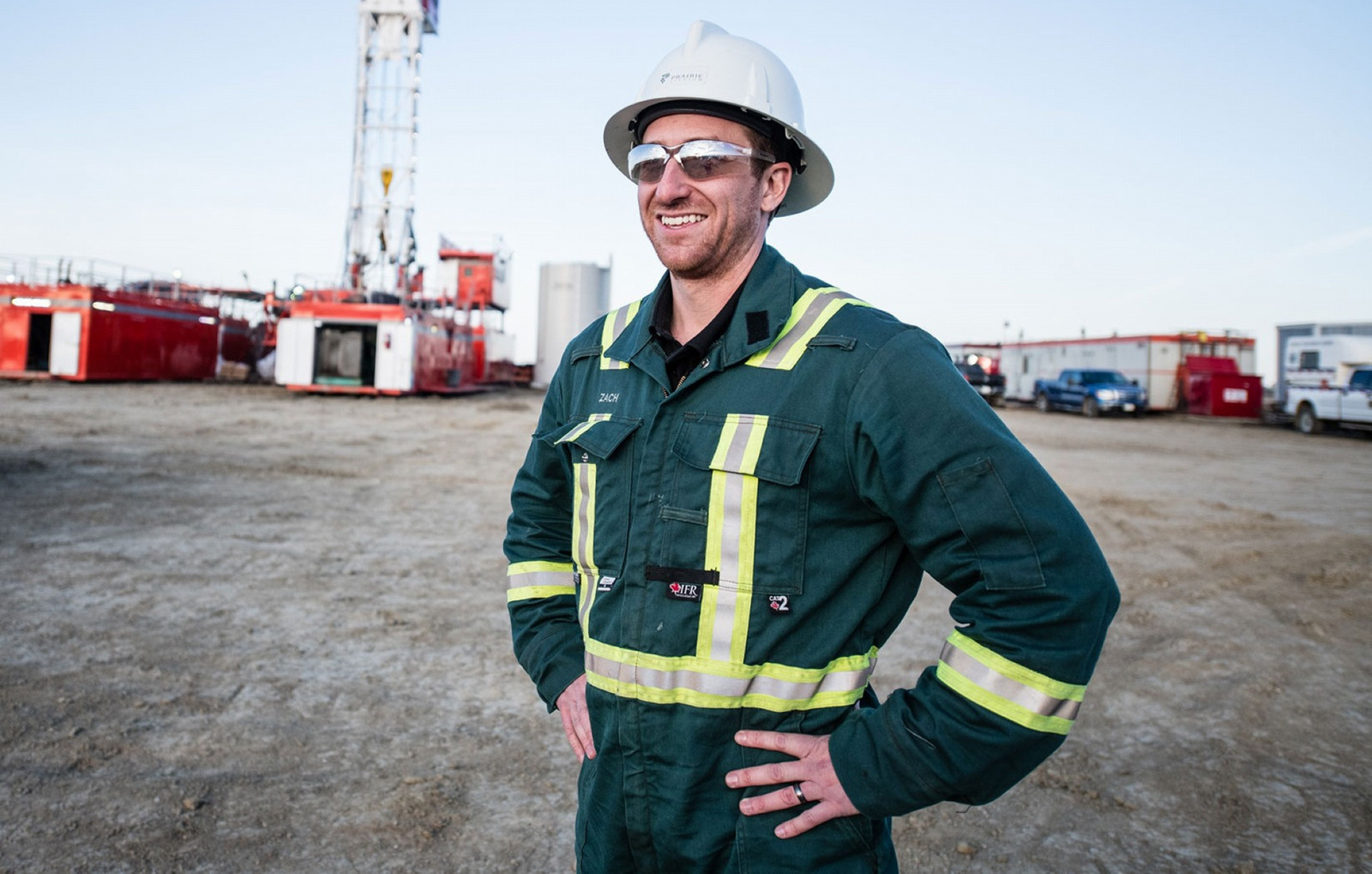 smiling man with hardhat