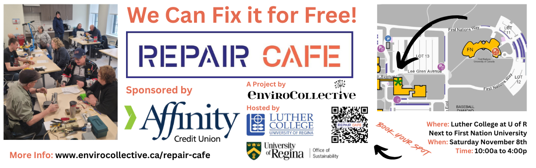 Repair Cafe event at Luther College on November 8th, 2025