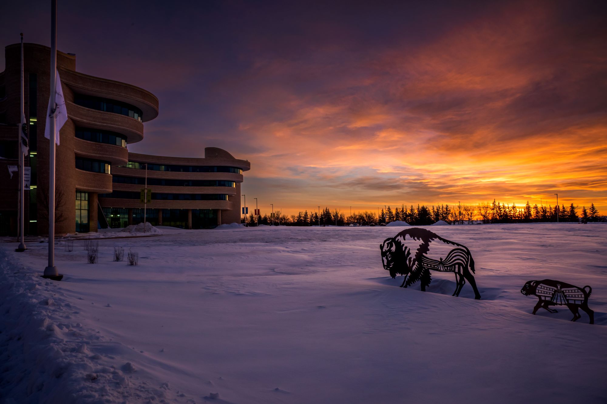 FNU at Sunrise in the Winter