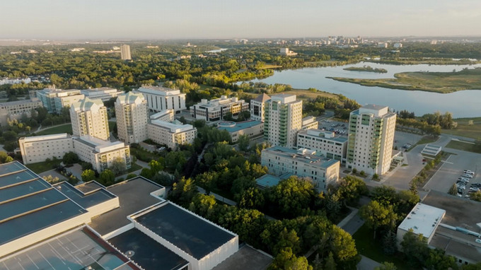 Overhead image of campus.
