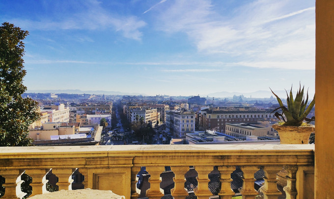 Balcony view.