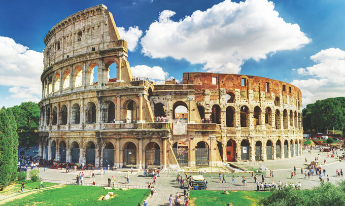 External view of the Colosseum.